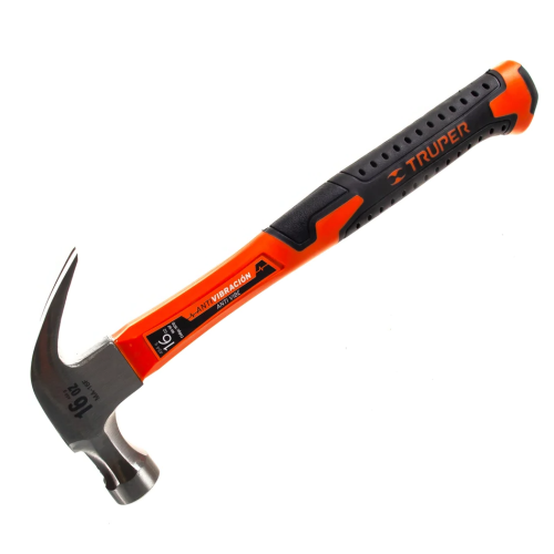 Молоток-гвоздодер  450 г с фибергласовой рукояткой TRUPER MA-16F 19710