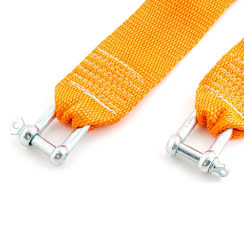 Трос буксировочный ленточный  7 т  5 м с скобами М14 TOPAUTO Рострос Премиум 187СКС