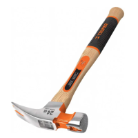 Молоток-гвоздодер  570 г с деревянной рукояткой TRUPER MOR-20F 16663