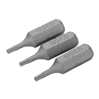 Бита 1/4 Torx с отв. TТ10х25 мм BAHCO 59S/TR10-3P (3 шт.)
