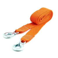 Трос буксировочный  3,5 т 4 м лента с крюками TOPAUTO Рострос 18244