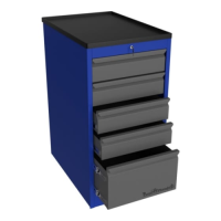 Тумба инструментальная 5 ящиков (v.2) Верстакофф Д5 PROFFI-E