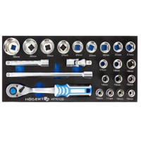 ложемент 1/2" 6-гр. набор головок и аксессуаров 23 пр. eva hoegert ht7g128 41636_Интернет-магазин ГАРО