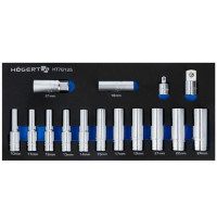 ложемент 1/2" 6-гр. набор головок удлиненных 14 пр. eva hoegert ht7g125 41633_Интернет-магазин ГАРО