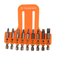 набор бит 1/4" 51 мм 9 пр. truper pun-9 17789_Интернет-магазин ГАРО