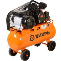 Компрессор воздушный (400 л/мин, 50 л/бак, 220 В) ВИХРЬ КМП-400/50Р 74/3/10