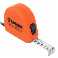 Рулетка 10 м х 25 мм ЕРМАК софт-тач 658-072
