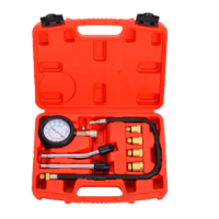 Компрессометр для бензиновых двигателей с набором адаптеров ДВС AV Steel AV-925001