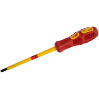 Отвертка диэлектрическая шлицевая SL5х125 мм 1000 В HANS 0818M5-5