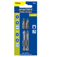 набор бит 1/4"    4 пр. практика профи 036-544_Интернет-магазин ГАРО