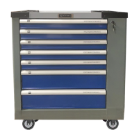 Тележка инструментальная с набором инструментов 267 пр. 7 ящиков ТЕМП JX-07-267