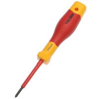 отвертка диэлектрическая крестовая ph0х60 мм 1000 в tolsen tools 30400_Интернет-магазин ГАРО