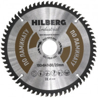 диск пильный по ламинату (190х30/20 мм; 64т) hilberg industrial hl190_Интернет-магазин ГАРО