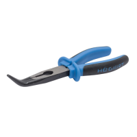 Длинногубцы 200 мм изогнутые HOEGERT HT1P024 40334