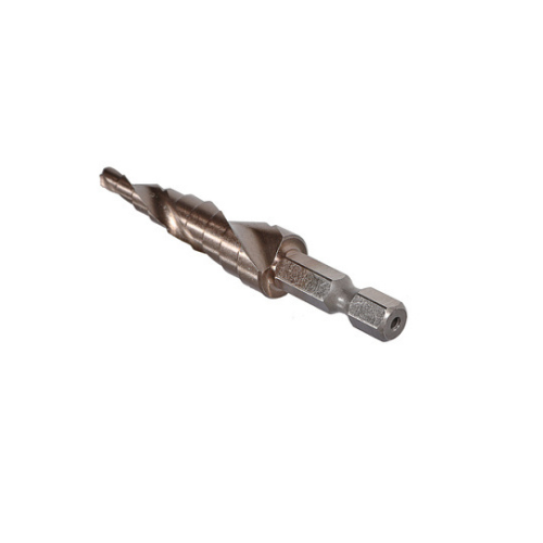 Сверло ступенчатое по металлу спираль 4-12 мм шаг 1 мм Р6М5+COBALT STURM