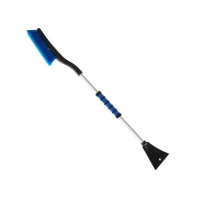 Щетка для уборки снега с ращепленной щетиной + скребок 90 см NEW GALAXY