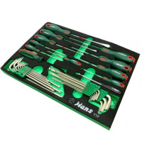 Ложемент отвертки и Г-обр. ключи 30 пр. HANS TTF-30U