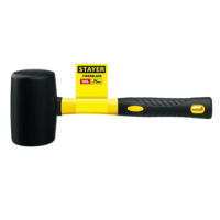 Киянка резиновая 450 г черная с фибергласовой рукояткой STAYER PROFI 2054-65